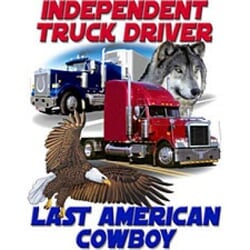 Click to get Trucker Shirt  Independant Last American Cowboy Tee Shirt