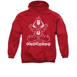 Click to get Underdog Hoodie Sweatshirt Outline Under Red Adult Hoody Sweat Shirt