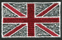 Click to get Union Jack IronOn Patch with Crushed Crystals