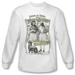 Up In Smoke Shirt Labrador Long Sleeve White Tee T-Shirt