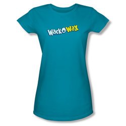 Wack O Wax Shirt Juniors Logo Turquoise T-Shirt