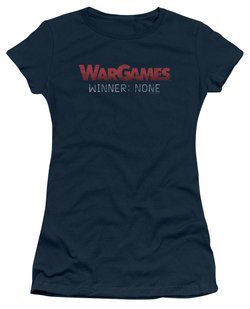 WarGames  Juniors Shirt Winner None Navy Blue T-Shirt