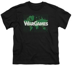WarGames  Kids Shirt Game Board Black T-Shirt