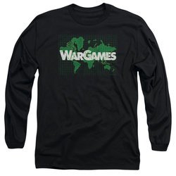 WarGames  Long Sleeve Shirt Game Board Black Tee T-Shirt