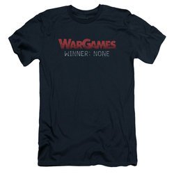 WarGames  Slim Fit Shirt Winner None Navy Blue T-Shirt