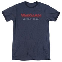 WarGames  Winner None Navy Blue Ringer Shirt