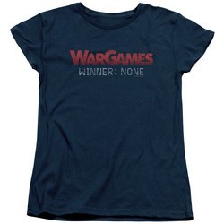 WarGames  Womens Shirt Winner None Navy Blue T-Shirt