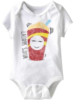 Click to get Whats Shakin Funny Baby Romper White Infant Babies Creeper