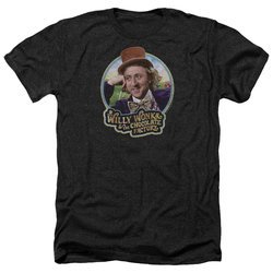 Willy Wonka and The Chocolate Factory Shirt Its Scrumdiddlyumptious Heather Black T-Shirt