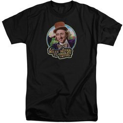 Willy Wonka and The Chocolate Factory Shirt Its Scrumdiddlyumptious Tall Black T-Shirt