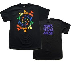 Woodstock Spiral Mens Black Shirt