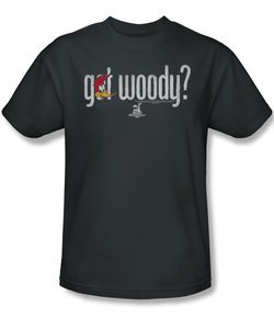Woody Woodpecker Shirt Got Woody Adult Charcoal Tee T-Shirt