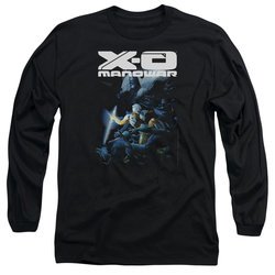 X-O Manowar Long Sleeve Shirt By The Sword Black Tee T-Shirt