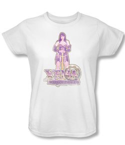 Xena: Warrior Princess Ladies Shirt Stand White Tee T-Shirt