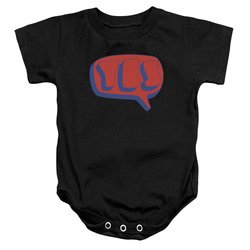 Yes Baby Romper Word Bubble Black Infant Babies Creeper