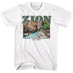 Click to get Zion National Park Utah Adult NPCA Tshirt  White