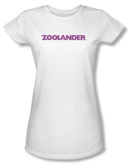 Zoolander Shirt Juniors Logo White Tee T-Shirt