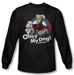Zoolander Shirt Obey My Dog Long Sleeve Black Tee T-Shirt